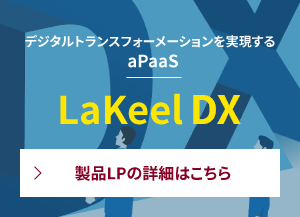企業のデジタル化、戦略ITを実現するデジタル・ビジネス・プラットフォーム｜LaKeel DX